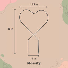Load image into Gallery viewer, MOSSIFY Heart "Give Love" Metal Trellis