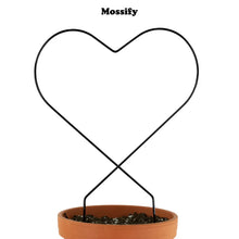 Load image into Gallery viewer, MOSSIFY Heart "Give Love" Metal Trellis