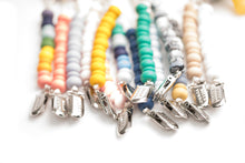Load image into Gallery viewer, MUSTARD BEADED PACIFIER CLIP