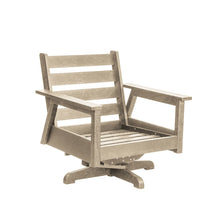 Load image into Gallery viewer, C.R.PLASTIC™ Tofino Swivel Arm Chair Beige NO CUSHION