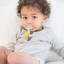 Load image into Gallery viewer, MUSTARD BEADED PACIFIER CLIP