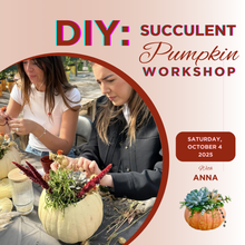 Charger l'image dans la galerie, ATELIER: Création citrouille succulente