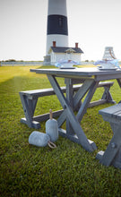 Load image into Gallery viewer, C.R.PLASTIC™ Harvest Wide Picnic Table Beige