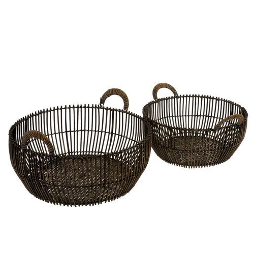  Rattan Reve baskets S / 2 from