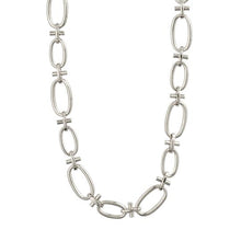 Load image into Gallery viewer, PILGRIM WISDOM SILVER CHAIN LINK NECKLACE