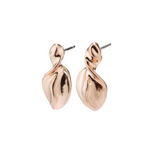 Load image into Gallery viewer, PILGRIM ROSE GOLD PLATED HOLLIS EARRINGS
