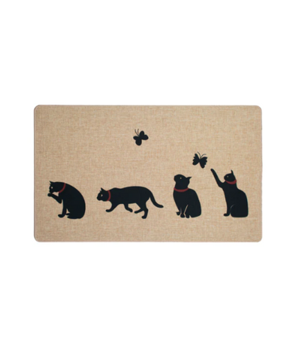 Cats with Collar Doormats