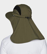 Load image into Gallery viewer, Ultralight Cape Sun Hat Green