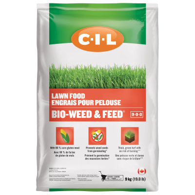 Eco-friendly lawn fertilizer with natural herbicide, 9 kg