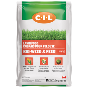 Eco-friendly lawn fertilizer with natural herbicide, 9 kg