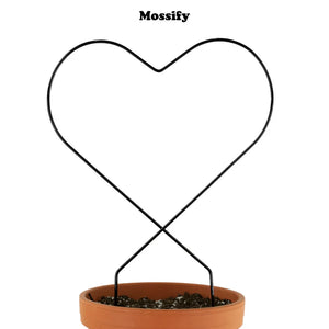 MOSSIFY HEART "GIVE LOVE" METAL TRELLIS