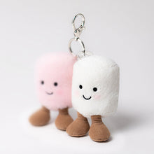 Load image into Gallery viewer, JELLYCAT™ Amuseables Pair Of Marshmallows Bag Charm