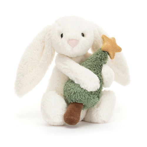 JELLYCAT™ Bashful Bunny With Christmas Tree