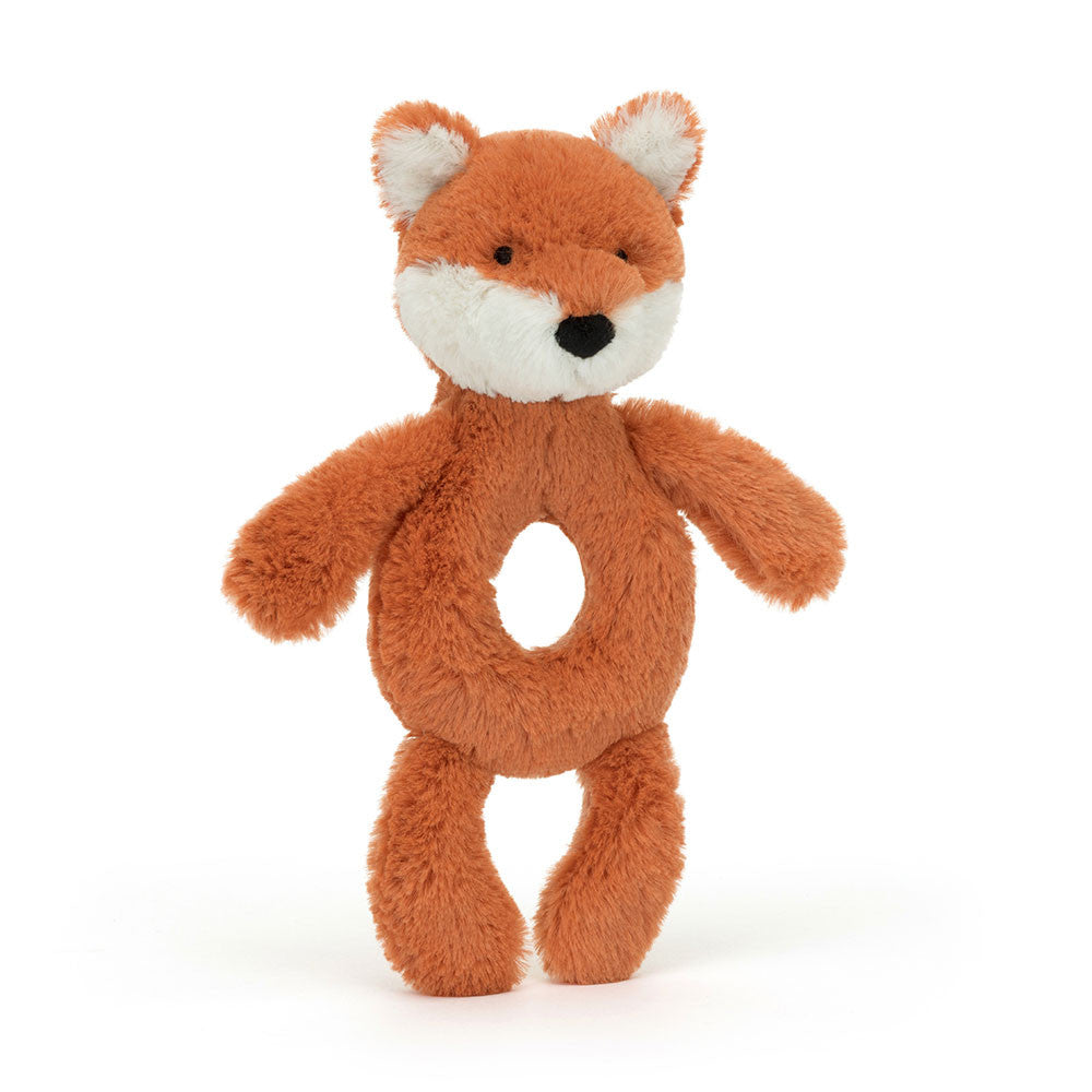 JELLYCAT™ Bashful Fox Cub Ring Rattle – Les Serres Legault
