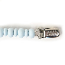 Load image into Gallery viewer, LIGHT BLUE BEADED PACIFIER CLIP