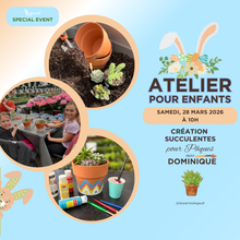 Charger l'image dans la galerie, ATELIER POUR ENFANTS : Création succulentes pour Pâques