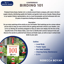 Load image into Gallery viewer, BIRDING 101: Not only for the birds