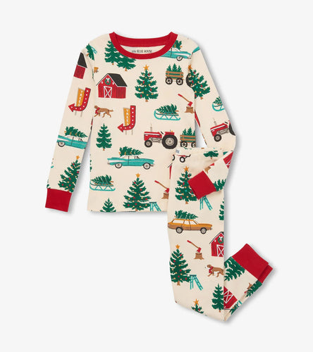 Pyjama pour enfant – Ferme d’arbres de noël