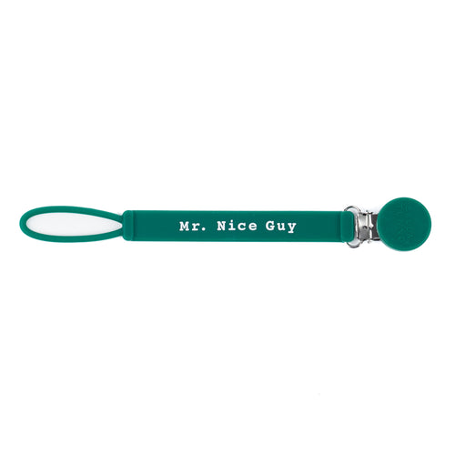 MR NICE GUY PACIFIER CLIP