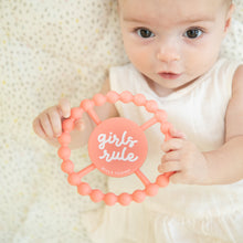 Load image into Gallery viewer, GIRLS RULE HAPPY TEETHER