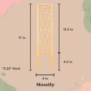 Tropical Squares Wooden Trellis