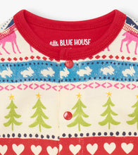 Charger l&#39;image dans la galerie, Combinaison pour bébé – Motif fair isle crème