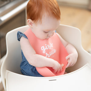 GIRLS RULE WONDER BIB