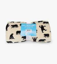 Charger l&#39;image dans la galerie, Couverture en molleton – Ours noirs