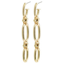 Load image into Gallery viewer, PILGRIM WISDOM GOLD CHAIN LINK EARRINGS