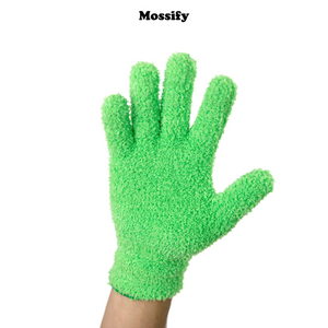 1 Pair Leaf Shining Microfiber Gloves