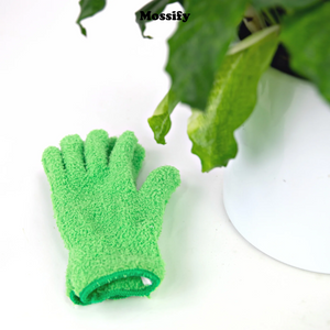 1 paire de gants en microfibre brillants pour feuilles Mossify