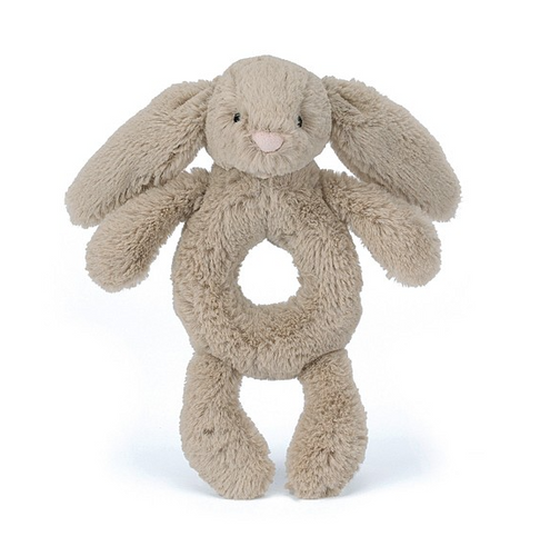 JELLYCAT™ Bashful Beige Bunny Ring Rattle