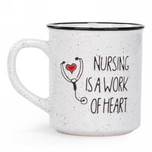 Tasse "Nursing is a work of heart"