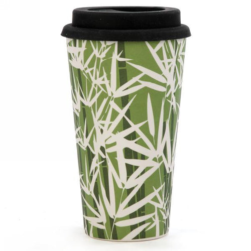 Travel mug in bamboo ''Foliage 