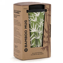 Load image into Gallery viewer, Travel mug in bamboo &#39;&#39;Foliage &quot;