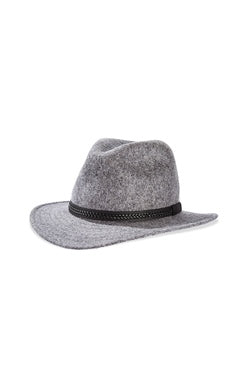 TWF1 Montana Fedora Hat Grey