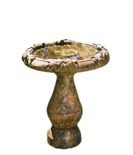 Oak Leaf Bird Bath