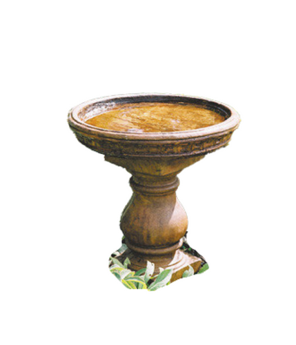 Turned Pedestal Birdbath