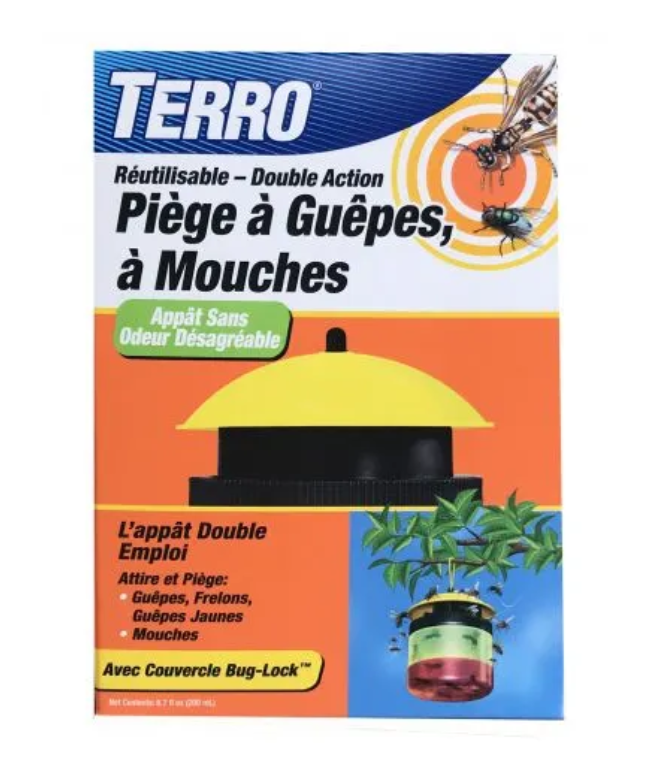 Terro-Piège à guêpes et mouches réutilisable