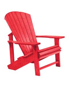 C.R.Plastic™ CHAISE ADIRONDACK CLASSIQUE - ROUGE