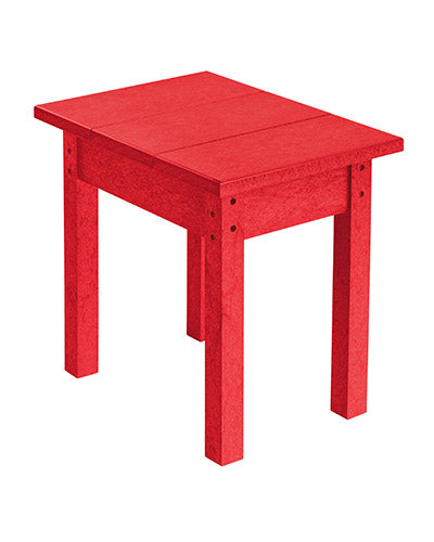 SMALL RECTANGULAR TABLE RED