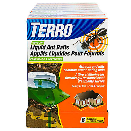 TERRO® Outdoor Liquid Ant Baits – 6 baits 
